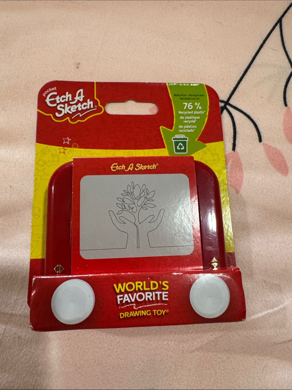 Etch A Sketch Pocket Red Drawing Toy - Classic Kids Learning Toy